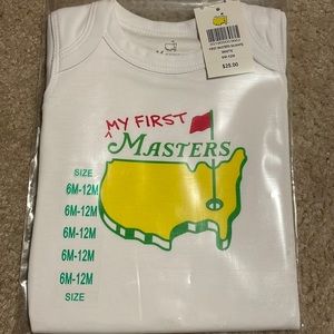 Rare brand new with tags Masters golf baby onesie